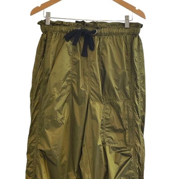 Free People Women's Back to The Future Pants Size Medium NWOT Olive Green Jogger - Picture 5 of 13